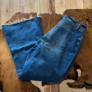 LOFT Indigo Wide Leg Jeans